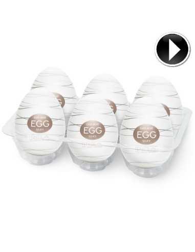 TENGA EGG SILKY PACK 6 EASY ONA-CAP