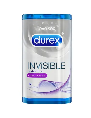 DUREX INVISIBLE EXTRA LUBRICADO 12 UDS