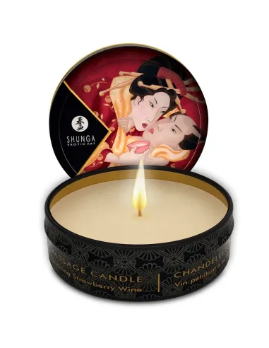 SHUNGA MINI CARESS BY CANDELIGHT VELA MASAJE VINO 30ML