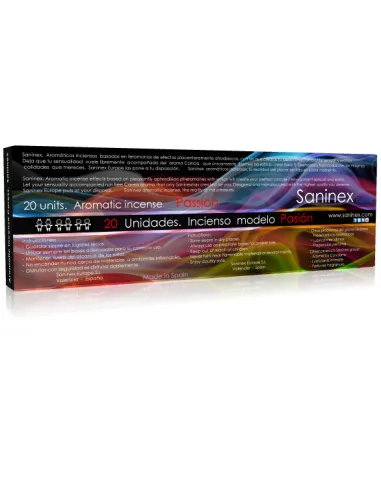 SANINEX INCIENSO AROMÁTICO PASIÓN 20 STICKS