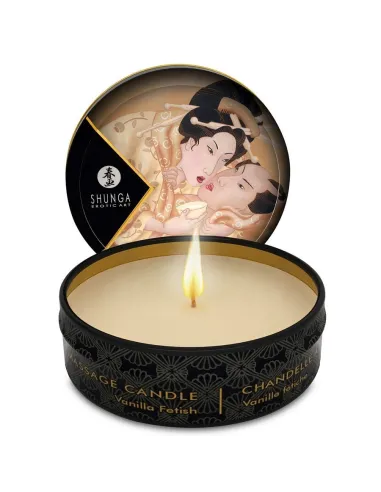 SHUNGA MINI CARESS BY CANDELIGHT VELA MASAJE VAINILLA 30ML