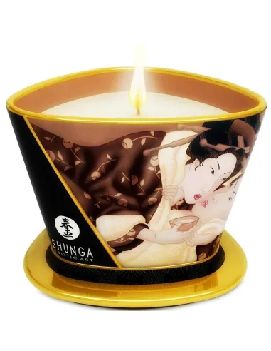 SHUNGA MINI CARESS BY CANDELIGHT VELA MASAJE CHOCOLATE 170ML