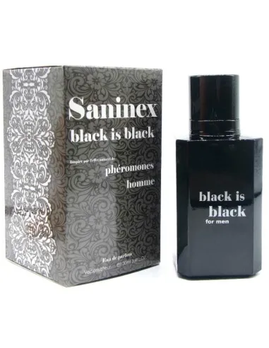 SANINEX BLACK IS BLACK PERFUME CON FEROMONAS HOMBRE