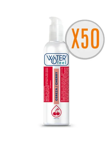 WATERFEEL LUBRICANTE CEREZA 150ML PACK 50 UDS